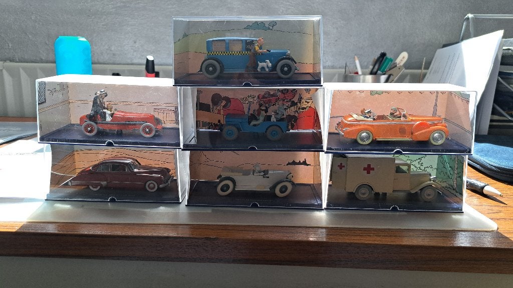 Kuifje autos, Hobby en Vrije tijd, Modelauto's | 1:43, Ophalen of Verzenden, Nieuw, Auto, Overige merken