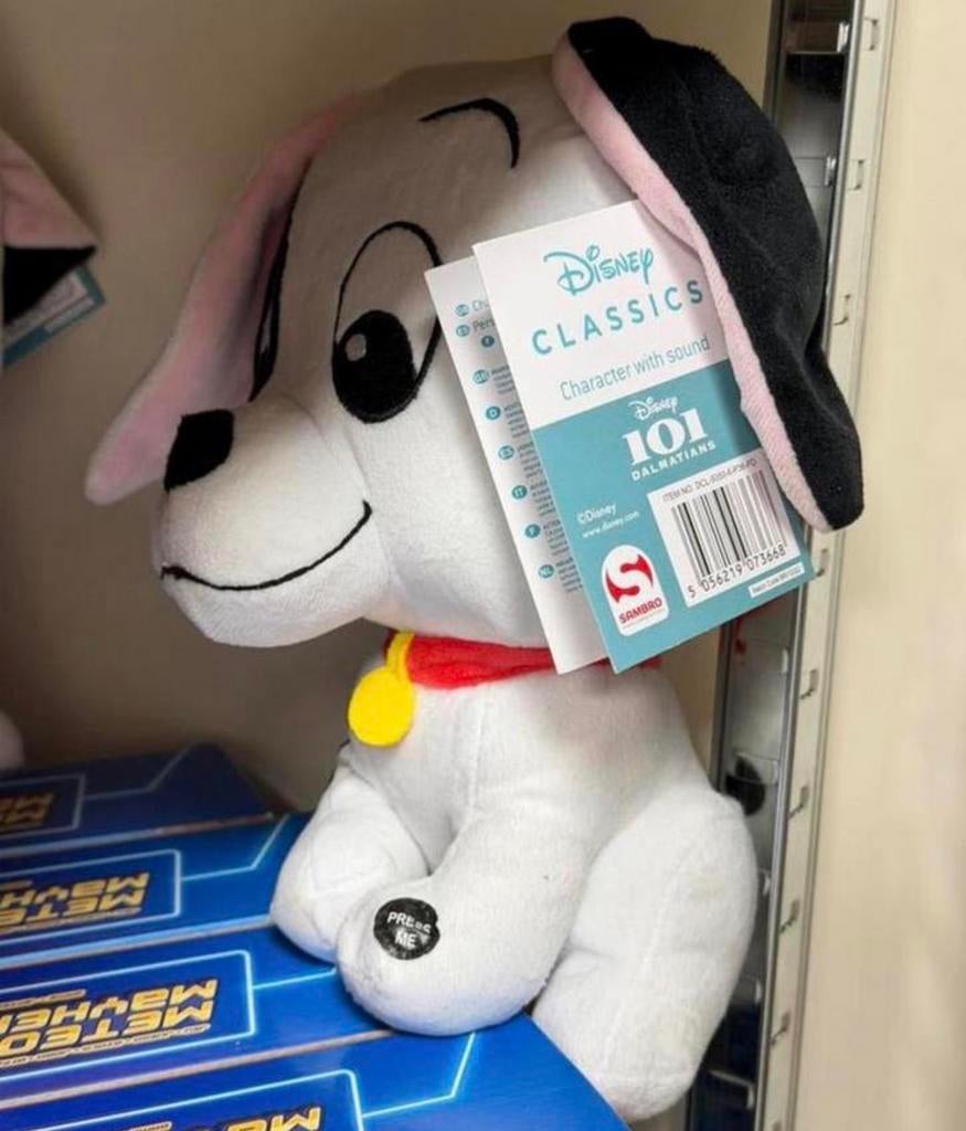Disney Classics 101 Dalmatiërs Pluche Knuffel + Geluid 28cm, Knuffel, Ophalen of Verzenden, H, H