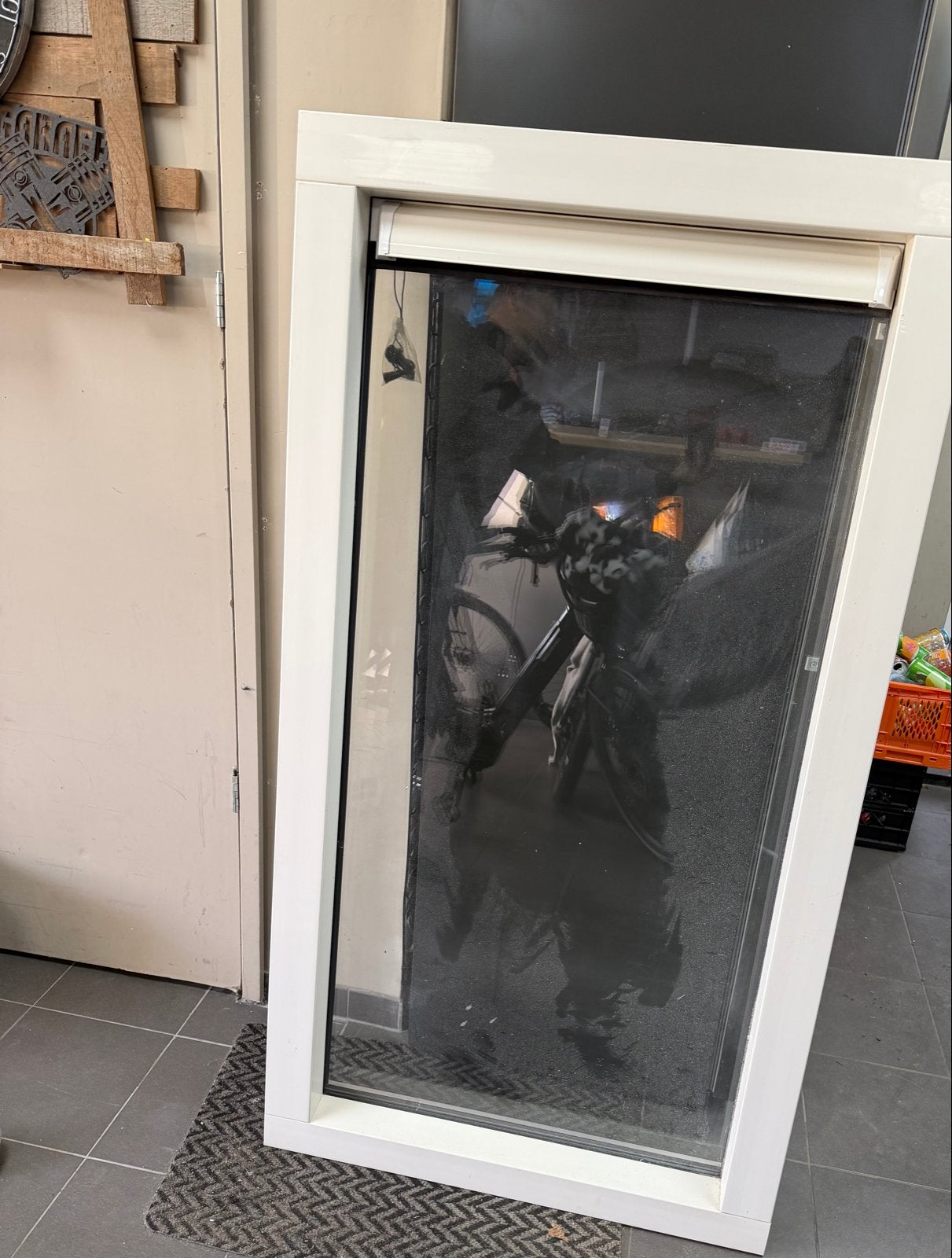 Kunstof kozijn met Dubbelglas en Ventilatie, Ophalen, Gevelraam of Ruit, Gebruikt, 80 tot 120 cm