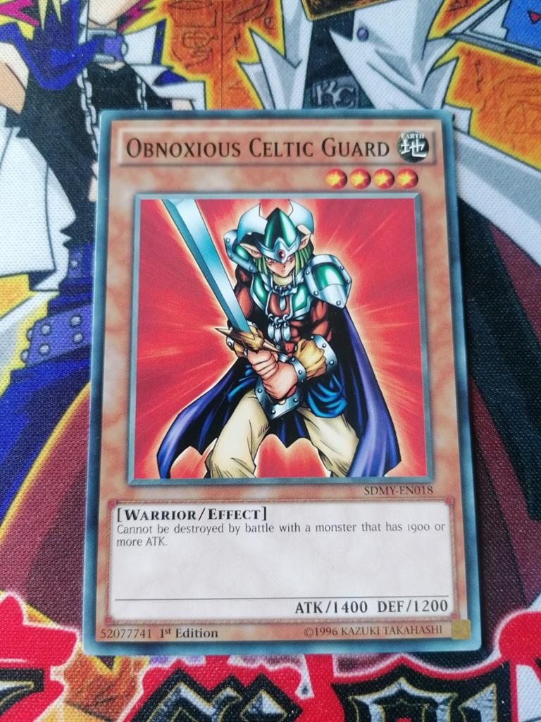 Obnoxious Celtic Guard - SDMY - Yu-Gi-Oh, Hobby en Vrije tijd, Verzamelkaartspellen | Yu-gi-Oh!, Ophalen of Verzenden, Zo goed als nieuw