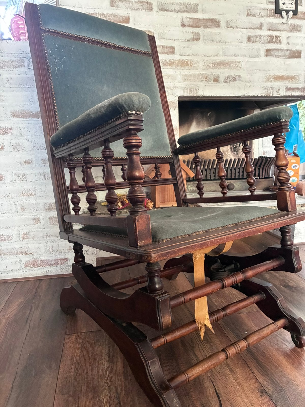 Antieke Amerikaanse schommelstoel (restauratie project), Antiek en Kunst, Antiek | Meubels | Stoelen en Banken, Ophalen