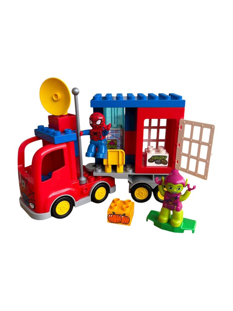 Lego duplo 10608 Spider-Man truck adventure 2012, Ophalen of Verzenden, Gebruikt, Complete set, Duplo