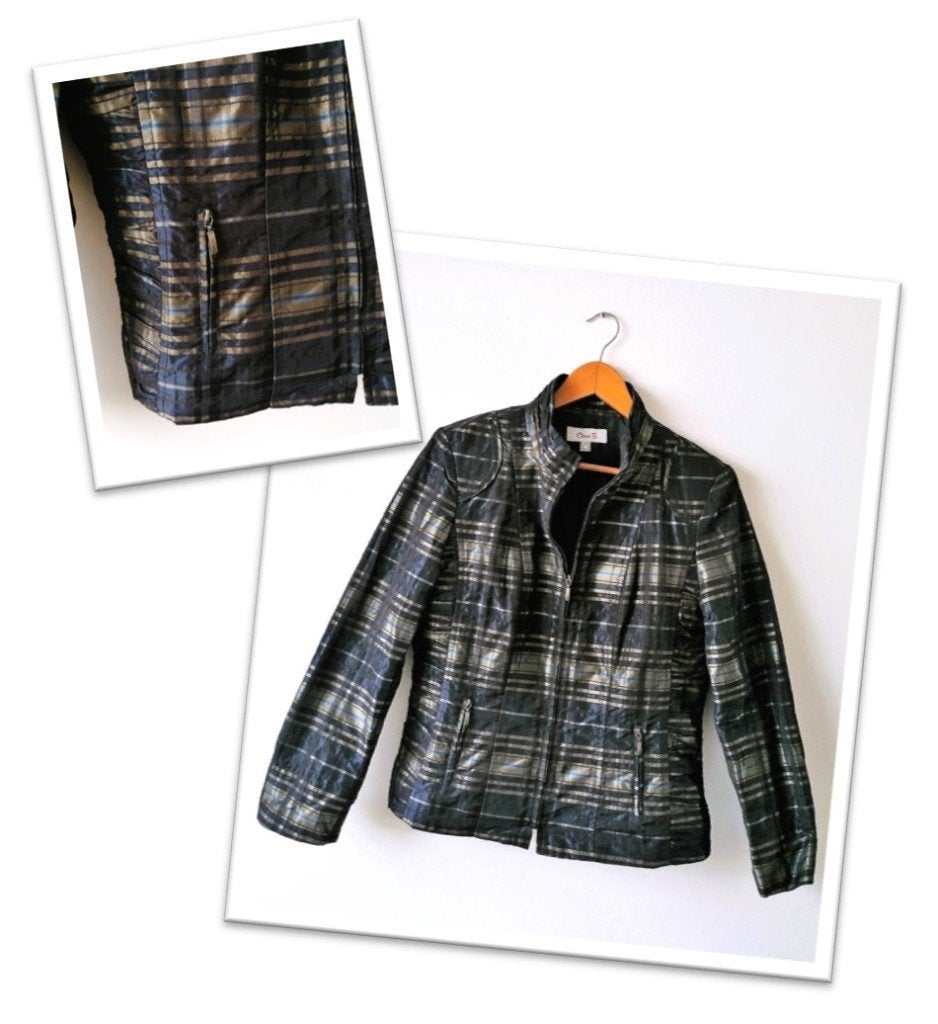 Oscar B bruin blauw geruit jasje blazer, maat 38, Kleding | Dames, Jasjes, Kostuums en Pakken, Gedragen, Jasje, Maat 38/40 (M)