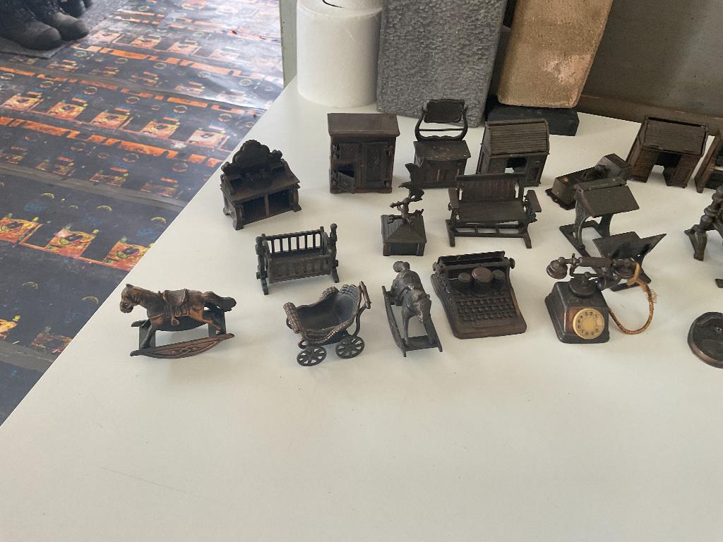 25 stuks poppenhuis miniatuur nostalgie, Ophalen of Verzenden, Zo goed als nieuw, Poppenhuis