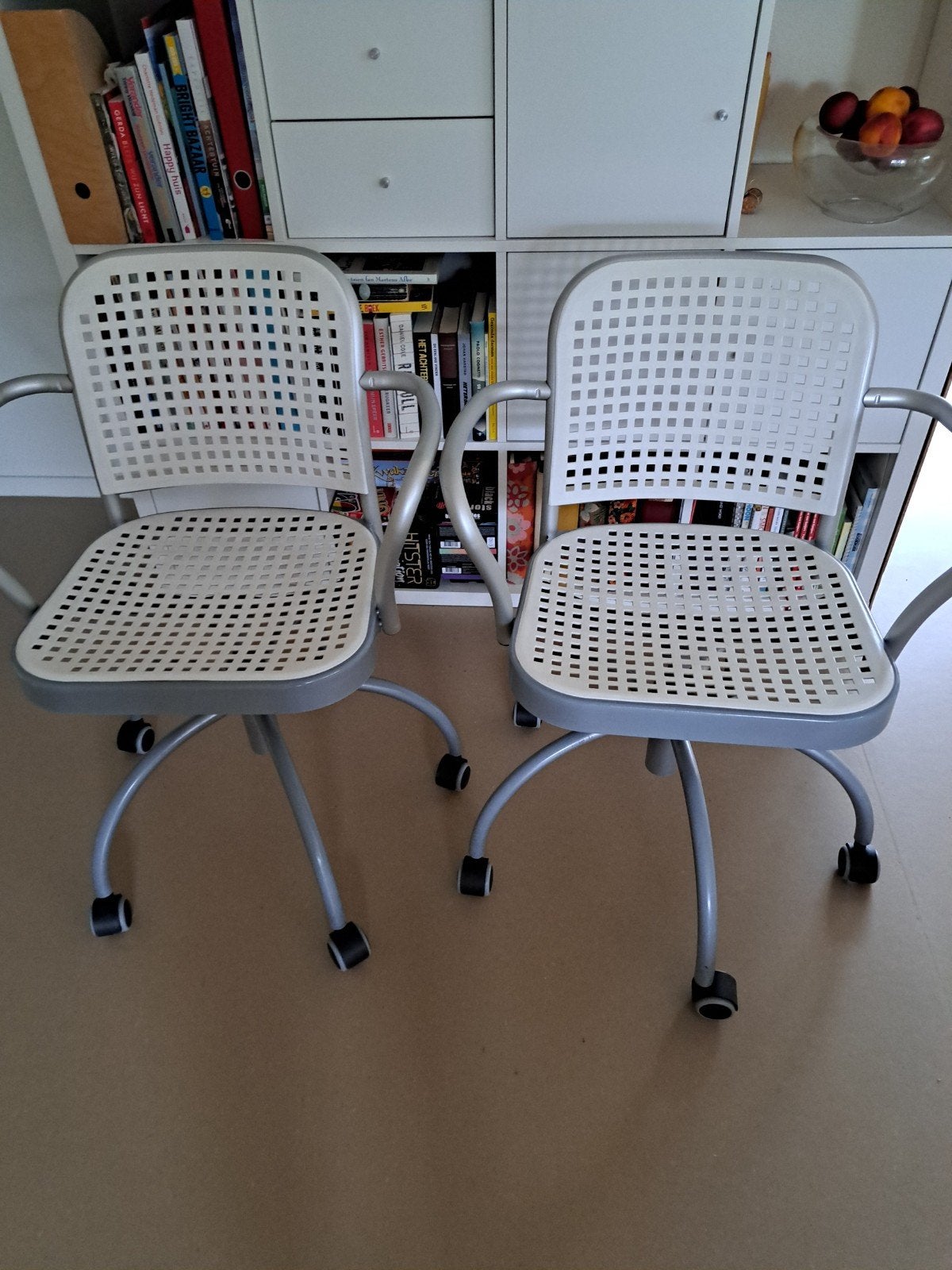 Depadova bureaustoelen Silver, Ophalen, Gebruikt, Wit