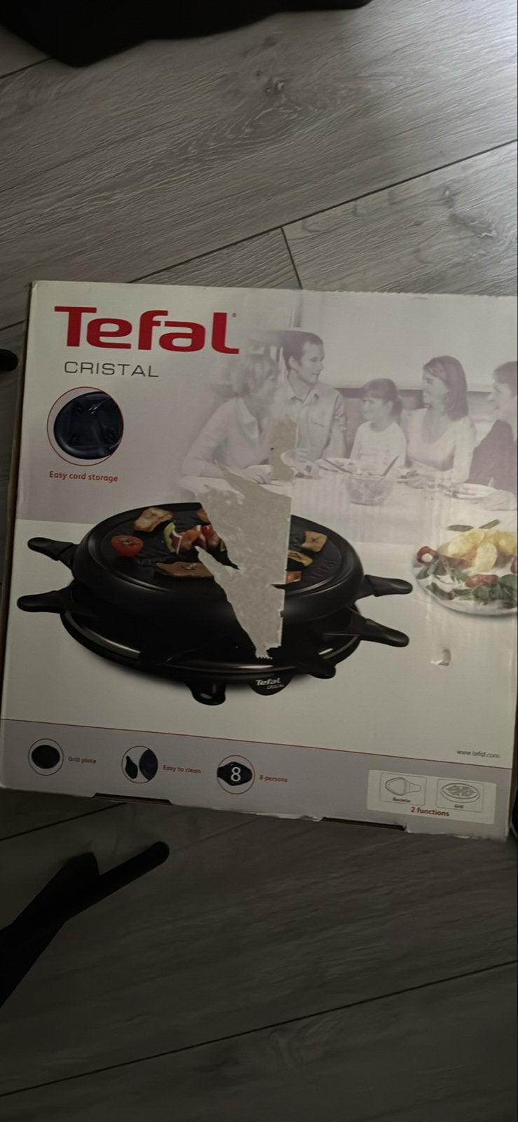 Tefal Cristal Raclette & Grill - 8 personen, Ophalen, Zo goed als nieuw