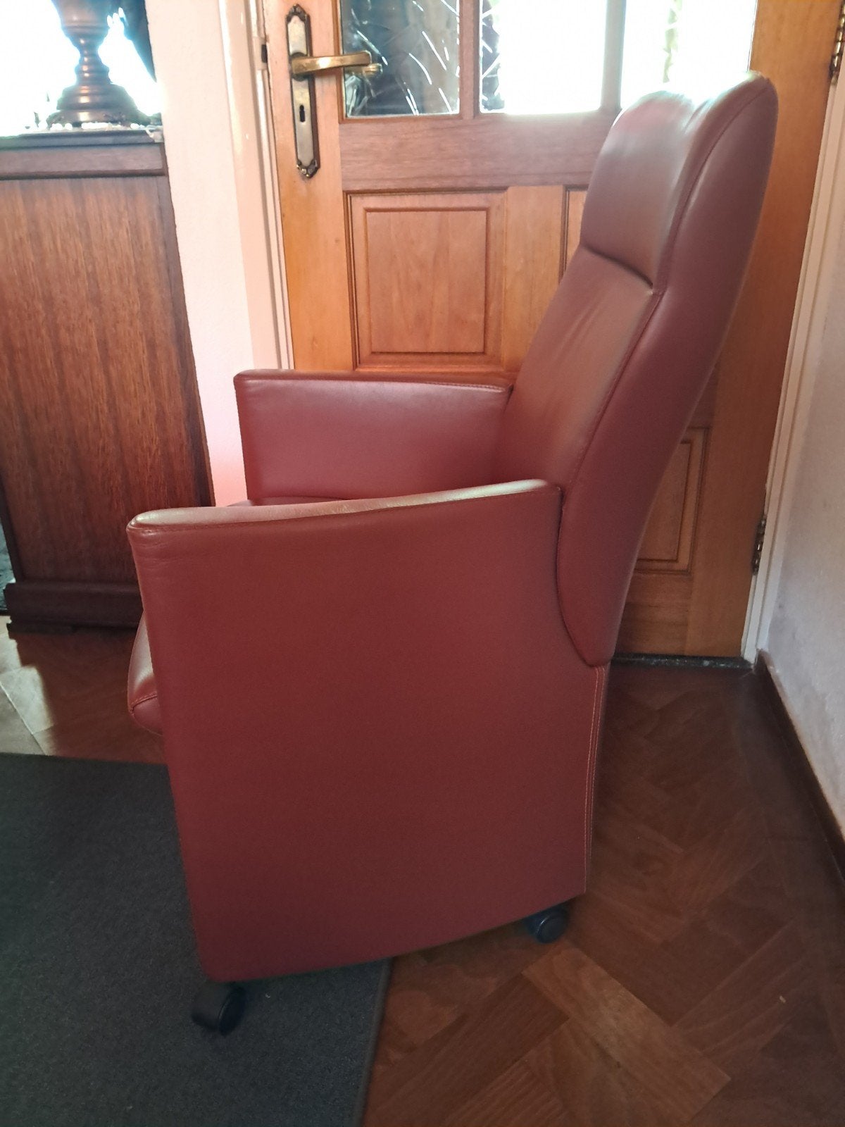 stoelen, Gebruikt, Twee, Leer, Ophalen of Verzenden
