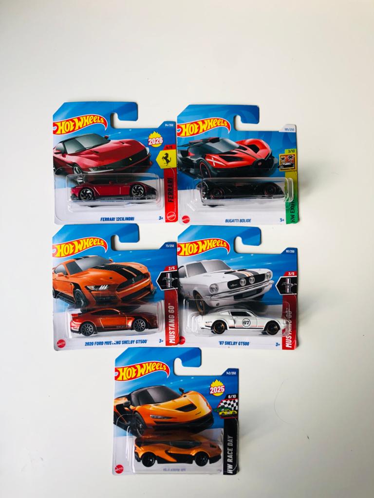 5 Hot Wheels Auto Sport Cars - Nieuw in verpakking, Ophalen of Verzenden, Nieuw