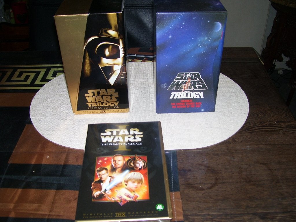 2x box video banden star wars 1losse videoband vhs, Verzamelen, Star Wars, Ophalen of Verzenden, Zo goed als nieuw, Overige typen