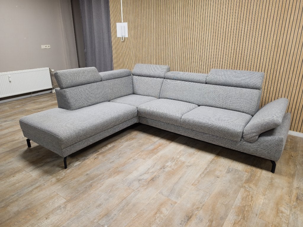 Zeer Mooie Grijs MONTEL MODENA Hoekbank - TOPSTAAT !!!, Huis en Inrichting, Info@banxtel.nl, Verzenden, Hoekbank, Hoekbank