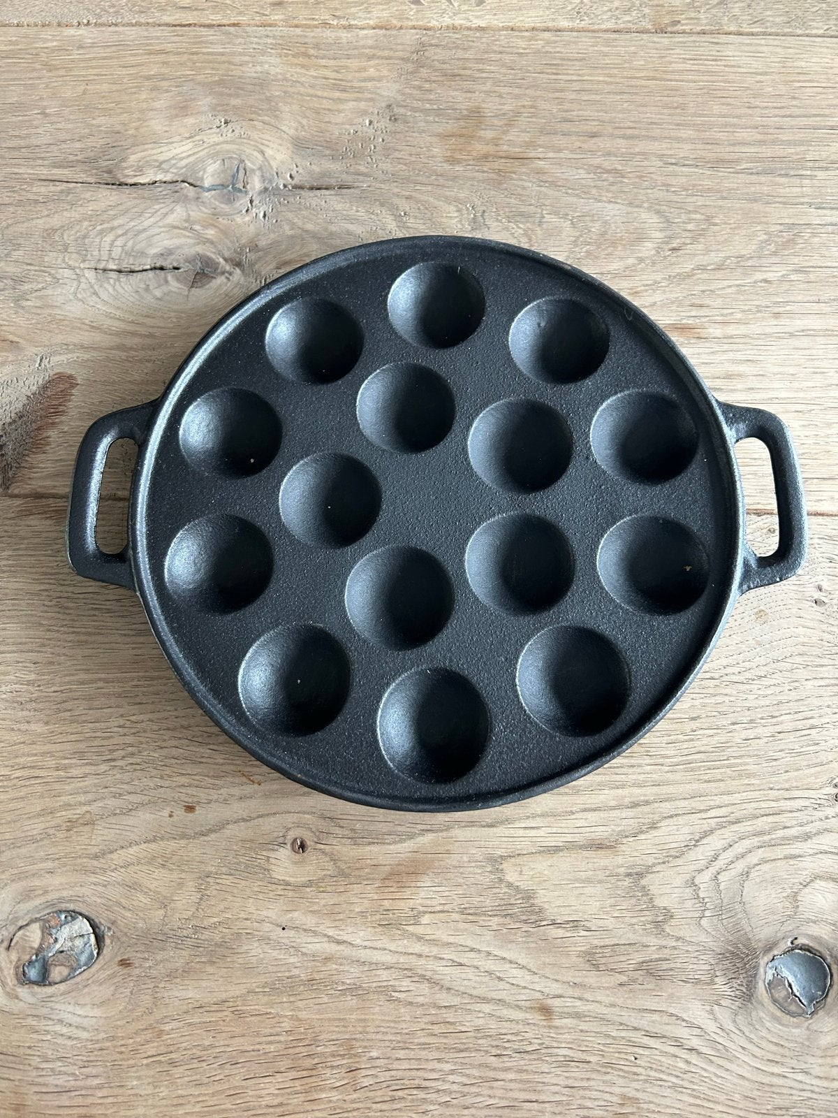 Gietijzeren poffertjespan, Ophalen of Verzenden, Nieuw, Gietijzer, Pannenkoekenpan