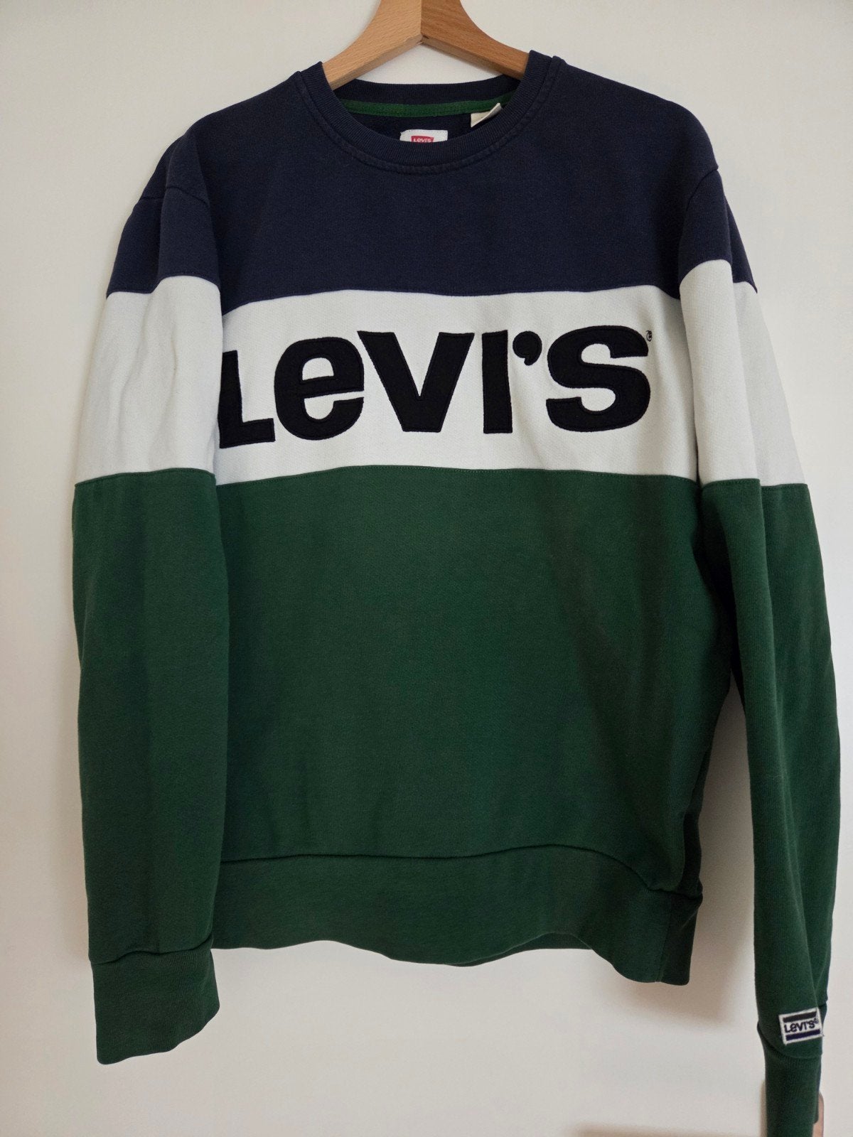 Levis sweater  blauw,groen,wit maat S, Levi's, Ophalen of Verzenden, Zo goed als nieuw, Groen
