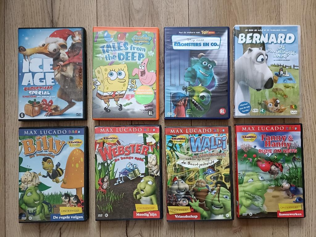 5 verschillende leuke tekenfilms., Europees, Gebruikt, Tekenfilm, Alle leeftijden