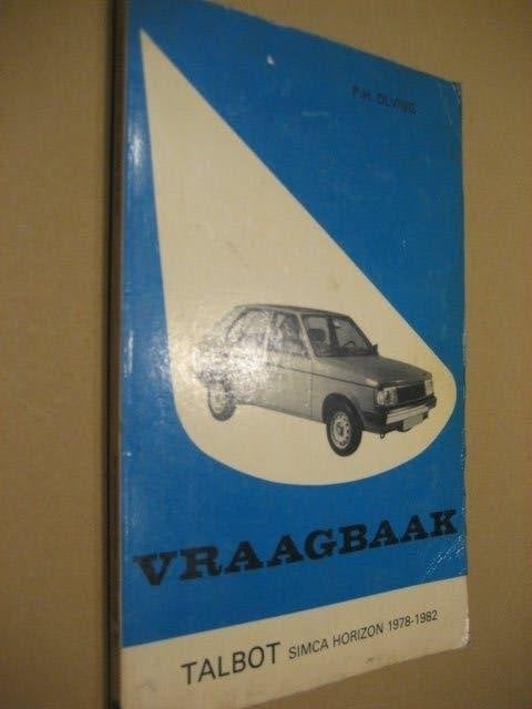 Vraagbaak talbot simca horizon 1978-1982, Ophalen of Verzenden