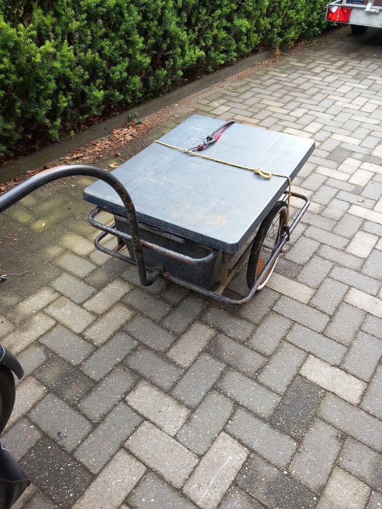 fiets aanhangwagen, Ophalen, Gebruikt, Bagagekar, 80 kg of meer