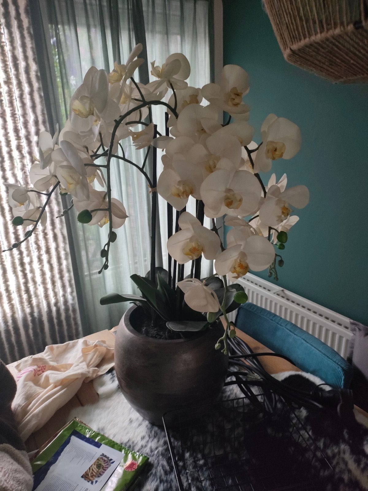 Kunst orchidee compleet, Ophalen, Zo goed als nieuw