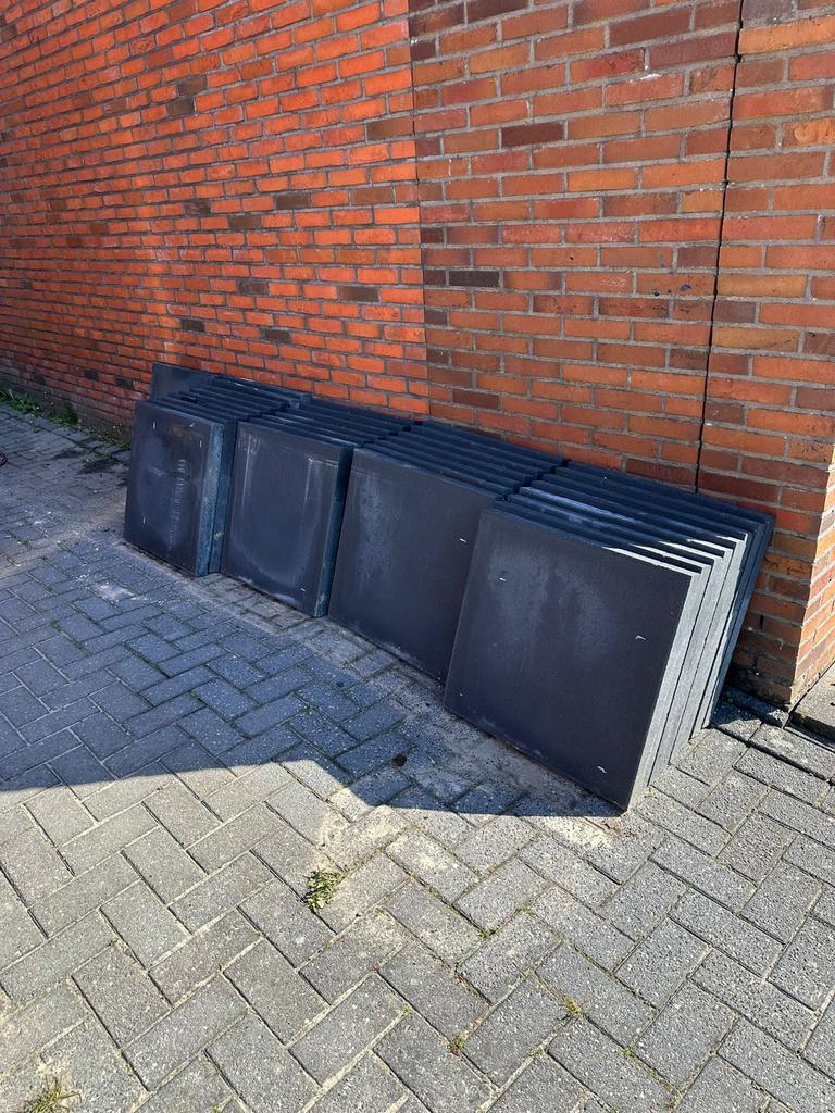 Tuintegels antraciet 60x60x5, Tuin en Terras, Tegels en Klinkers, Ophalen, Nieuw, 10 m² of meer, Beton