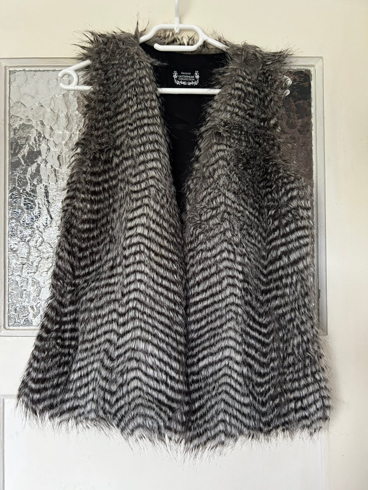 Dames Fur Gilet Maat 36 Jessica, Ophalen of Verzenden, Zo goed als nieuw, Maat 36 (S), Grijs