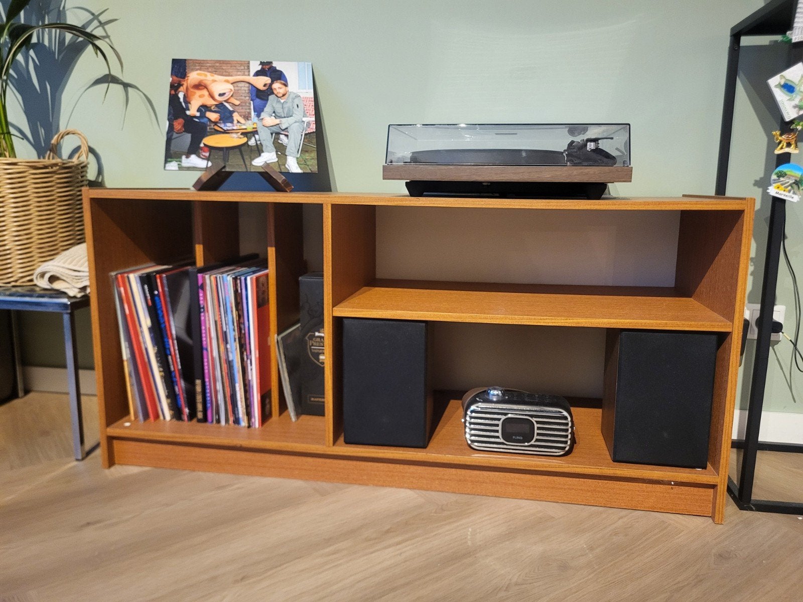 LP kast / platenspeler meubel - 119x38,5x56 cm, Huis en Inrichting, Ophalen, Gebruikt