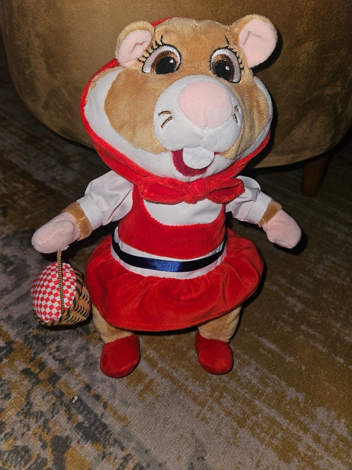Hamster knuffel Roodkapje Efteling, Overige merken, Overige karakters, Hamster, Ophalen of Verzenden