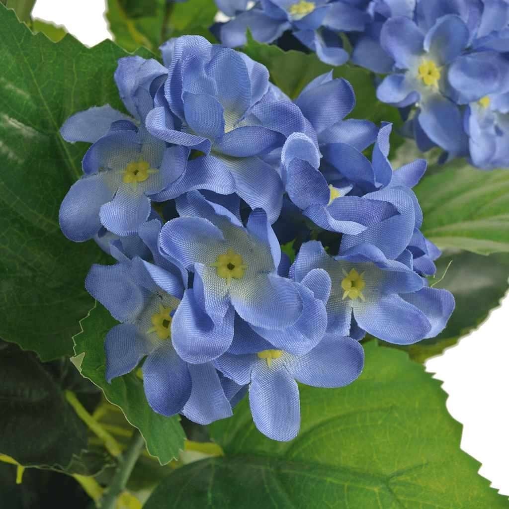 Kunstplant hortensia kamerplant 60cm blauw GRATIS BEZORGD!, Binnen, Verzenden, Met pot of vaas, Kunstplant