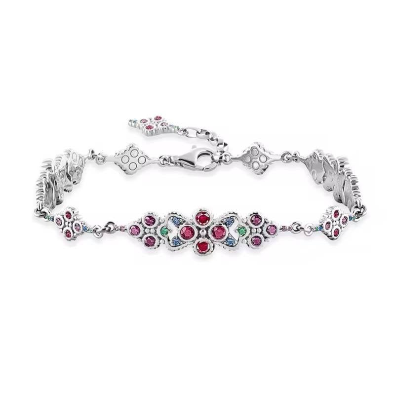 Kleurrijke zilveren armband, Met kristal, Verzenden, Cuijk, Info@winkli.nl