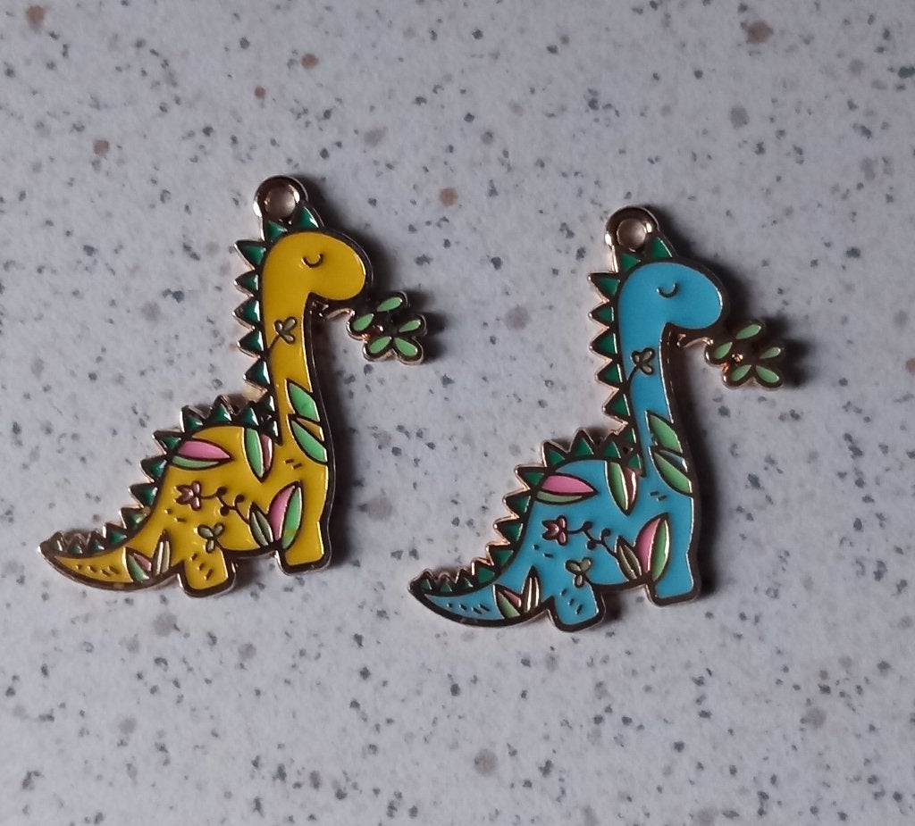 Dinosaurus metalen bedels, Ophalen of Verzenden, Nieuw, Bedel