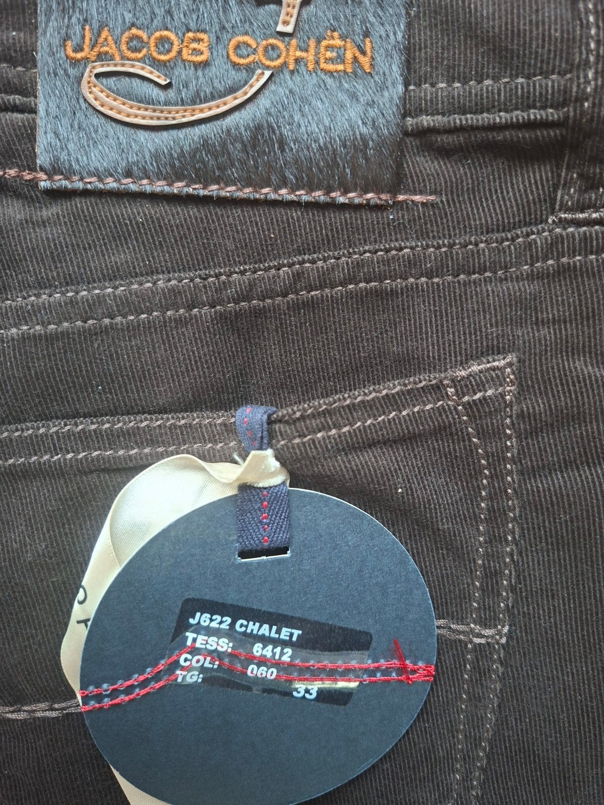 JACOB COHEN corduroy broek maat 33, Overige kleuren, Nieuw, Ophalen of Verzenden, Jacob Cohen