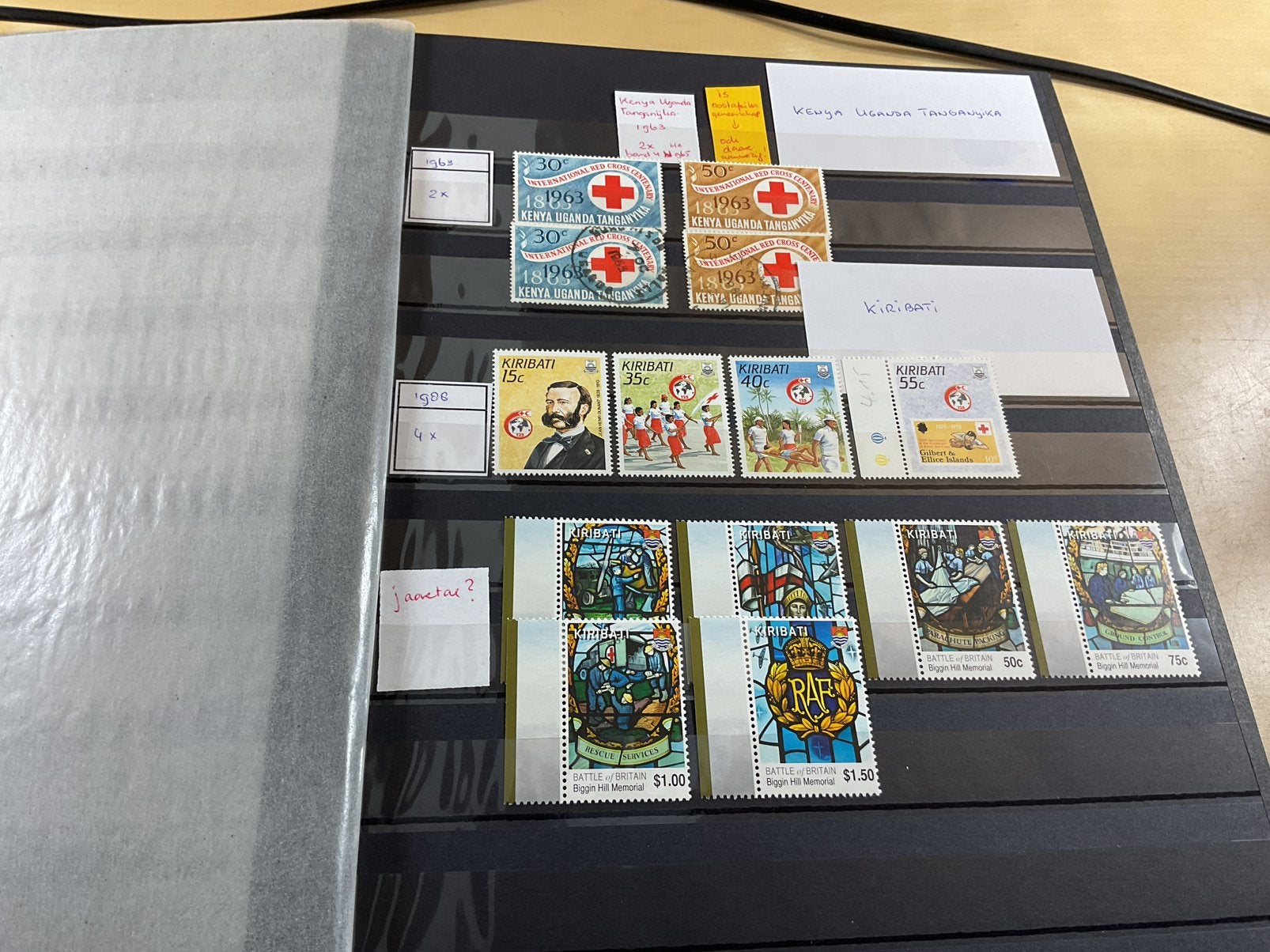 Net stockboek motief Rode Kruis landen met een K en L, Ophalen of Verzenden, Buitenland
