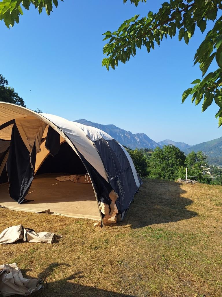 6 persoon obelink tunneltent, Caravans en Kamperen, Tenten, Ophalen, Gebruikt