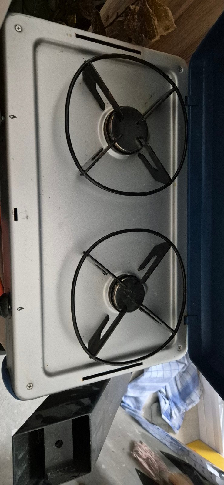 Gaskookplaat voor de camping, Ophalen, Vrijstaand, Gas, 4 kookzones