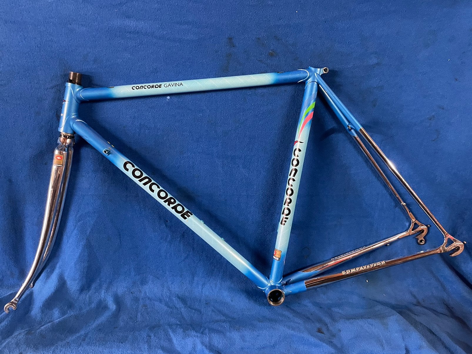 52ct stalen Concorde Gavina racefiets 52ct frame met vork, Fietsen en Brommers, Ophalen, Gebruikt, Racefiets, Frame