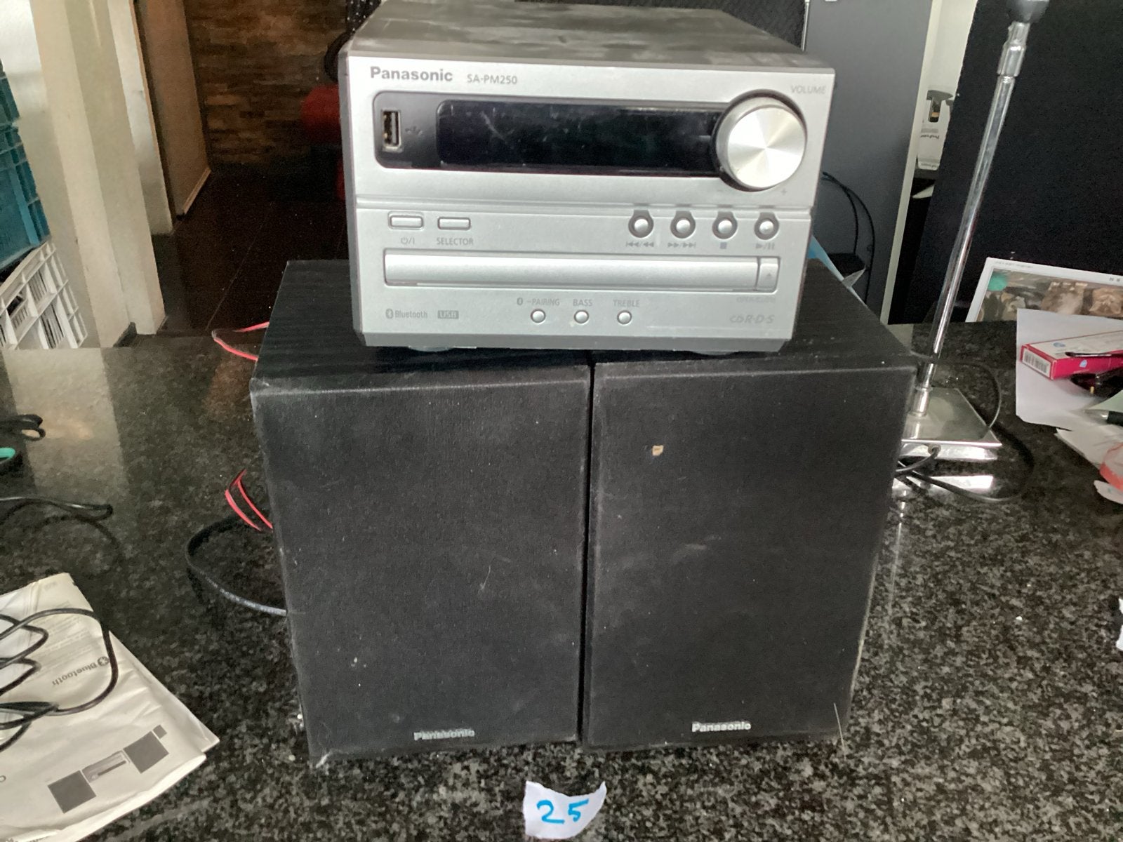 Panasonic SA-PM250 Microset met Bluetooth en CD-speler, Audio, Tv en Foto, Philips, Gebruikt, Ophalen of Verzenden, Microset