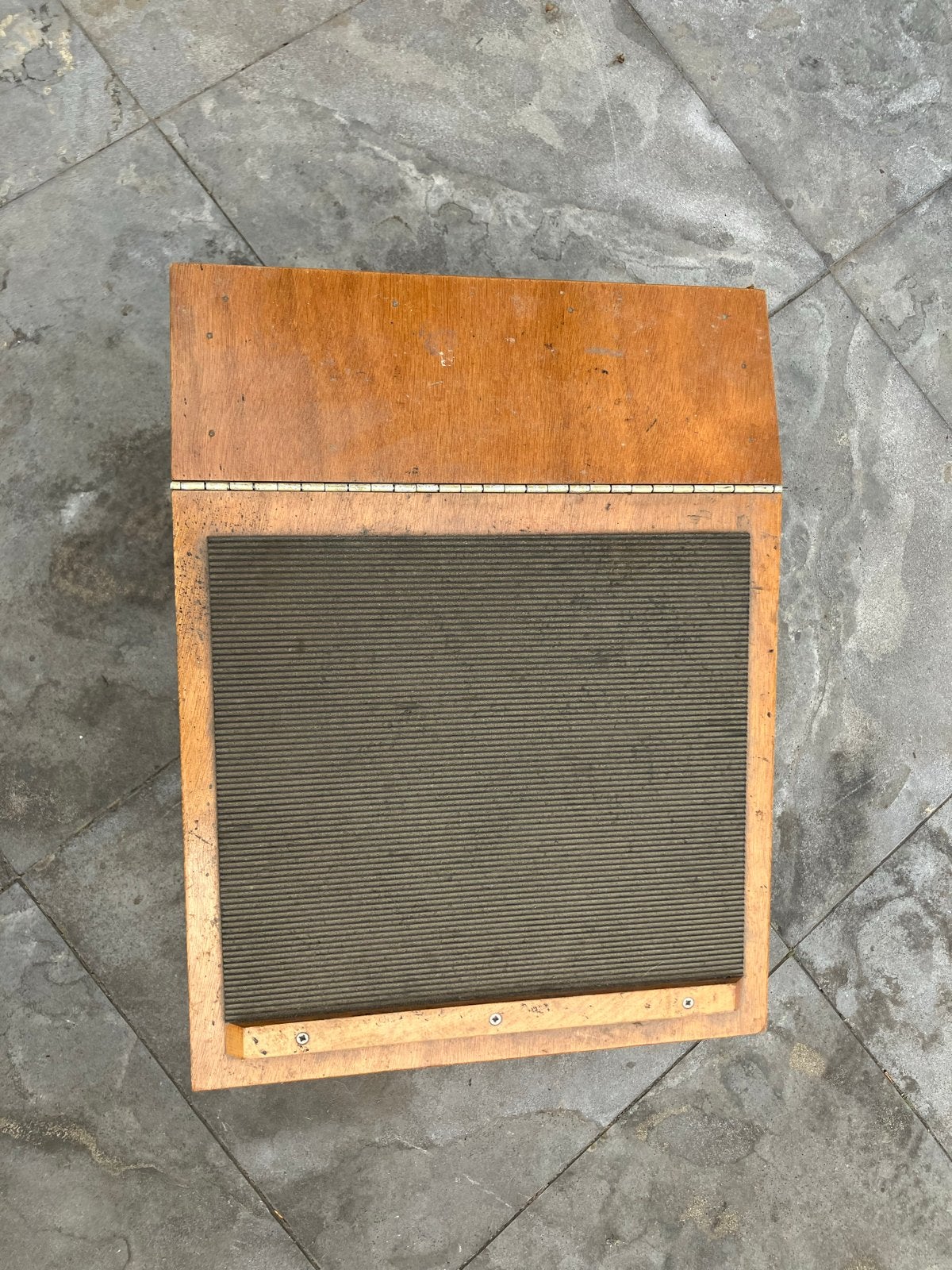 Vintage Schoenenpoetsdoos / Schoenenpoetskist Hout, Ophalen of Verzenden, Gebruikt
