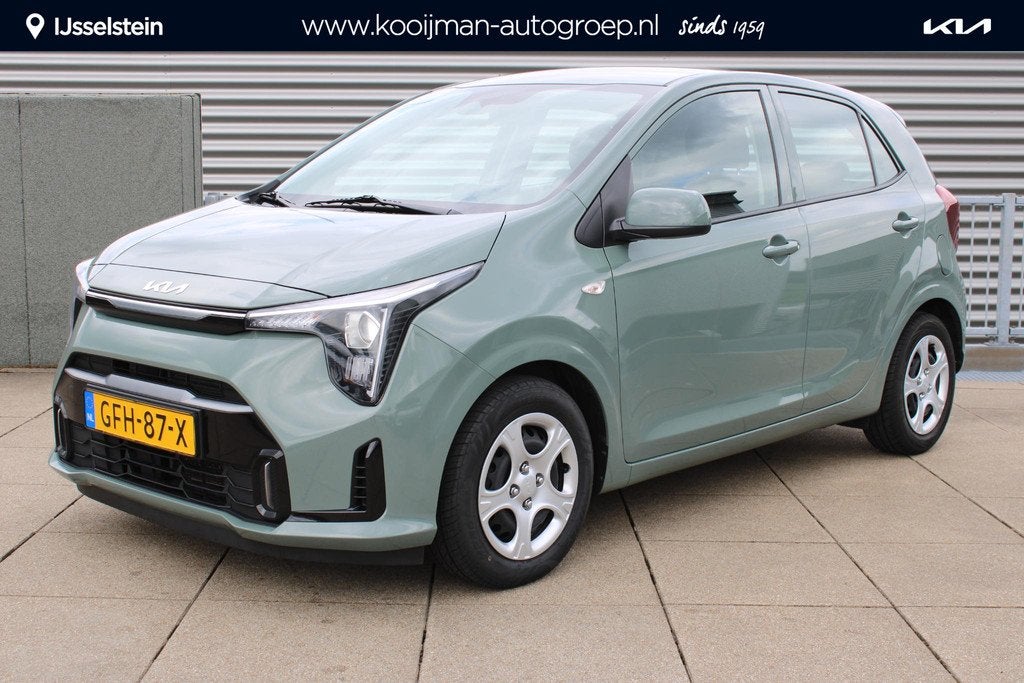Kia Picanto 1.0 DPI DynamicLine Navigatie / Camera / Cruise, Auto's, Kia, Stof, Euro 6, 4 stoelen, Origineel Nederlands