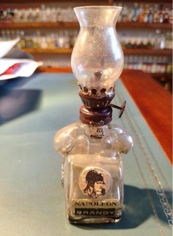 Miniatuur Napoleon Brandy Olie Lamp, Ophalen of Verzenden, Gebruikt, Frankrijk, Overige typen