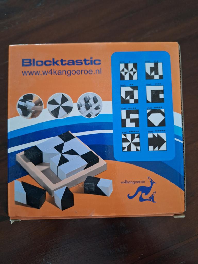 Blocktastic Puzzelspel - W4Kangoeroe, Ophalen of Verzenden, Zo goed als nieuw, Overige merken