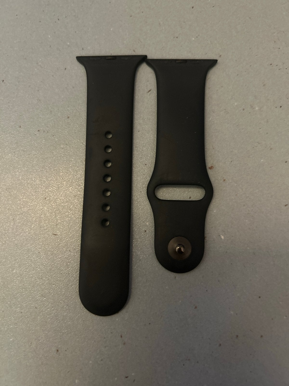 Originele Apple Watch bandje 45mm S/M, Ophalen of Verzenden, Gebruikt, Zwart, IOS
