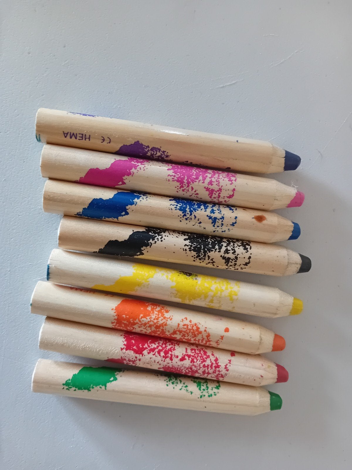 Hema vetkrijtjes  waskrijt gratis, Ophalen, Zo goed als nieuw, Potlood of Stift