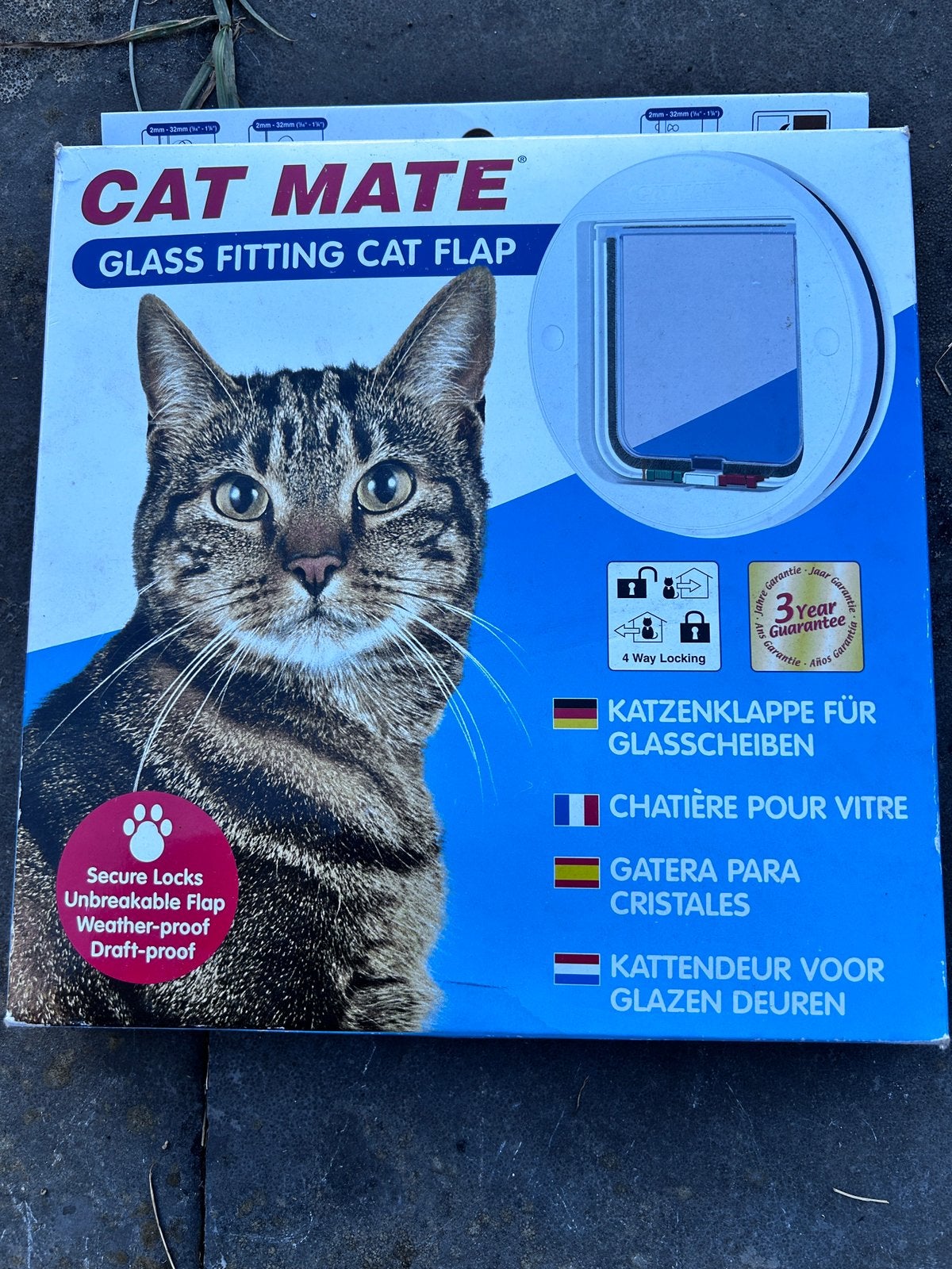 Kattenluik voor in GLAS/GLAZEN RAAM OF DEUR, Ophalen of Verzenden, Zo goed als nieuw