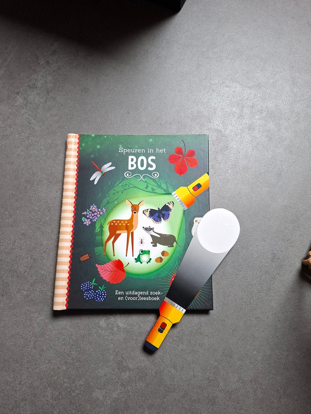 Speuren in het BOS - Zoek- en leesboek met zaklamp, Boeken, Ophalen of Verzenden, Zo goed als nieuw, Natuur algemeen, Onbekend