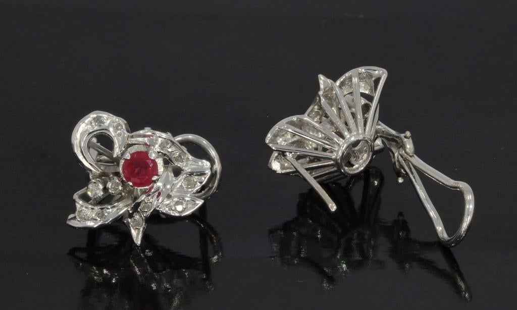 Diamanten robijn fraai set gouden dames oorbellen luxe, Sieraden, Tassen en Uiterlijk, Oorbellen, Voordeelsieraden, Verzenden