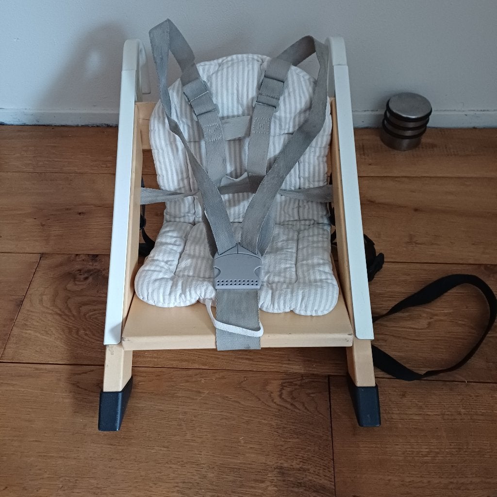 Stokke stoelverhoger, Ophalen of Verzenden, Gebruikt, Overige typen, Gordel(s)