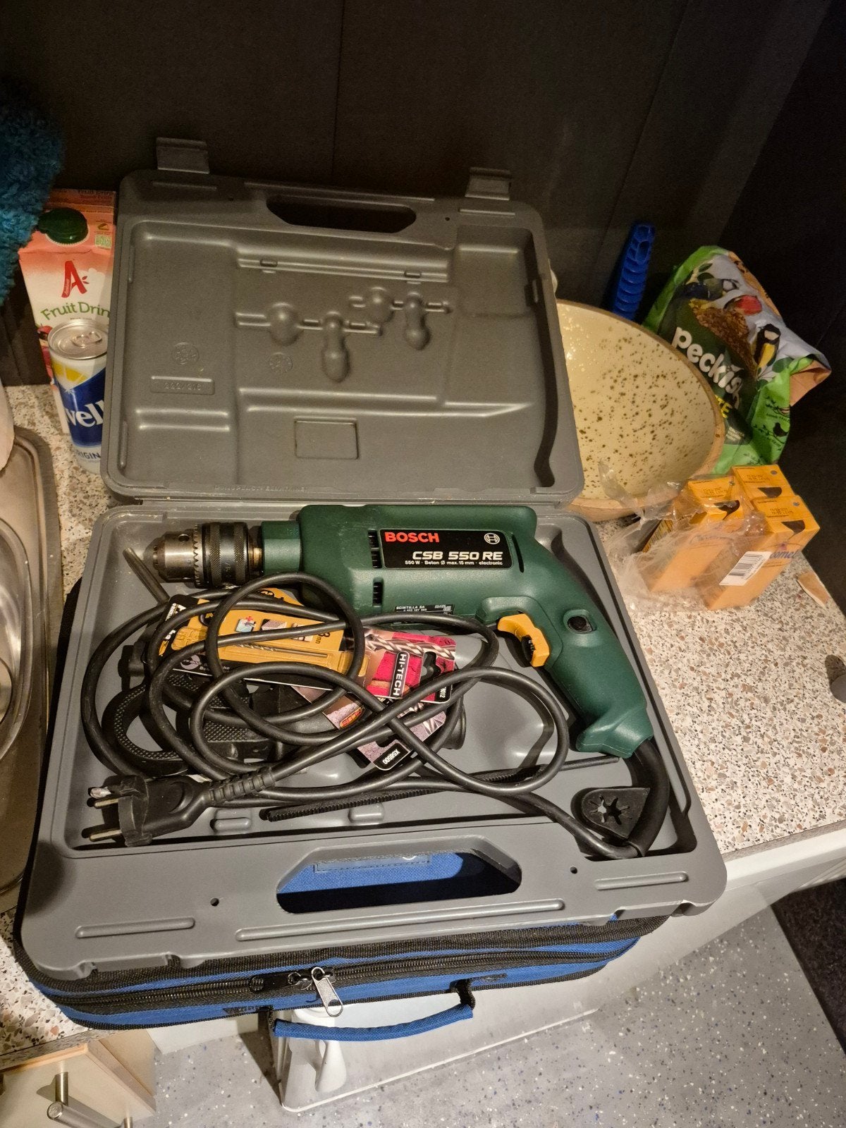 Bosch CSB 550 RE Boormachine 550W met Toerenregeling, Doe-het-zelf en Verbouw, Ophalen of Verzenden