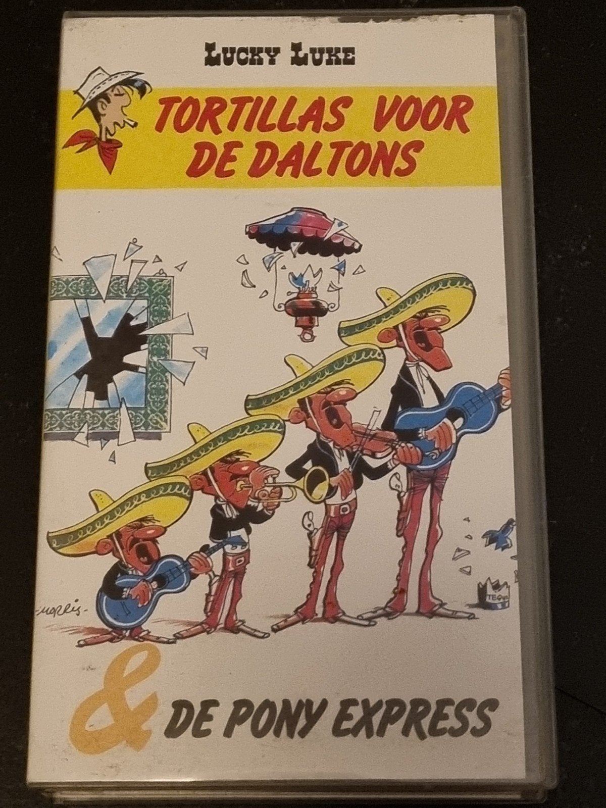 Lucky Luke VHS: Tortillas voor de Daltons & De Pony Express, Gebruikt, Alle leeftijden, Kinderfilm, VHS