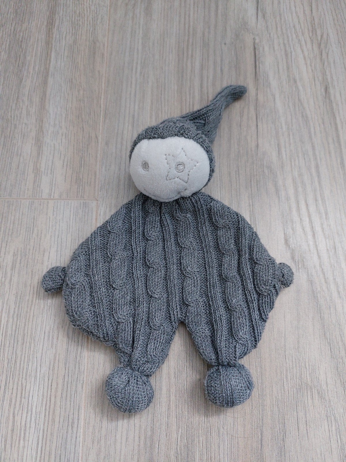 Knuffel knuffeldoekje Prenatal spook tut grijs L689, Ophalen of Verzenden, Zo goed als nieuw