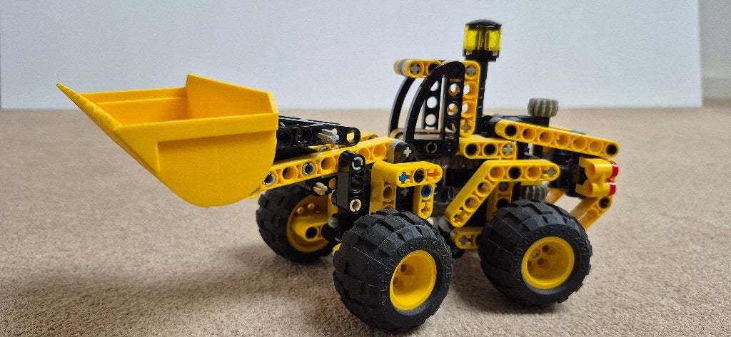 LEGO Technic 8453 – Graafmachine (front-end-loader/ shovel), Ophalen of Verzenden, Zo goed als nieuw, Complete set, Lego
