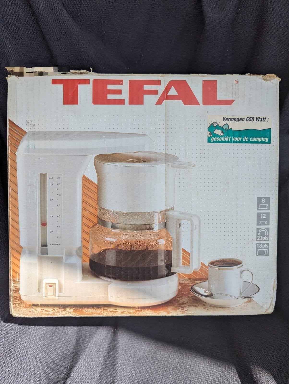 Tefal Koffiezetapparaat 650 Watt - Geschikt voor camping, Gebruikt, ., 10 kopjes of meer, Koffiemachine