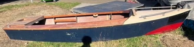 Houten boot - Opknapper met veel ruimte, Ophalen, Gebruikt