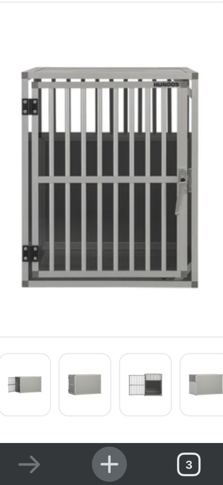 Titel: Hundos autobench aluminium – 100 x 55 x 67 cm, Dieren en Toebehoren, Ophalen, Zo goed als nieuw